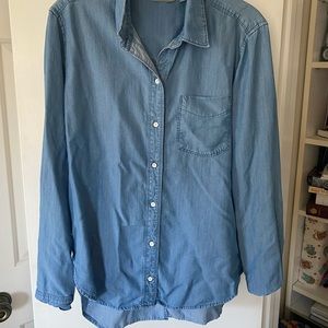 Denim button down shirt